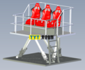 天譽 1.2噸 六自由度運動模擬器 TYT-D6B-10-1200-450-520-S