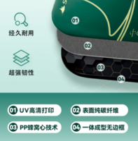 蒲鱼（SKATEWAY） 碳纤维（磨砂）+PP蜂窝+两支+拍套 匹克球拍定制设计 学校logo/主视觉 校园体育文创