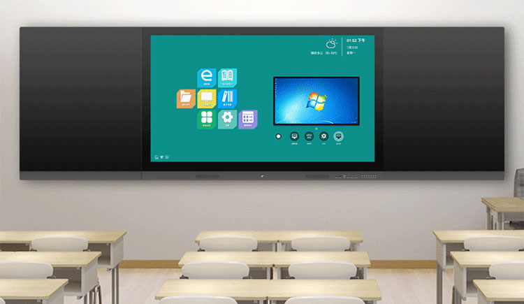 中异科技智慧黑板75寸纳米触摸屏4K双系统智慧教室黑板源头工厂