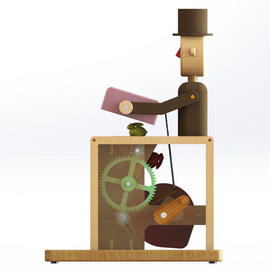 实木机械手摇传动科教玩具科普仪器 科学实验仪器 百变魔术师
