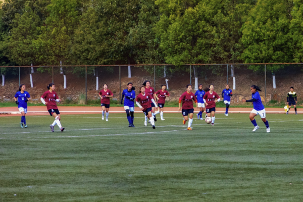 柬埔寨国家队和云南大学队友谊赛在云南大学举行