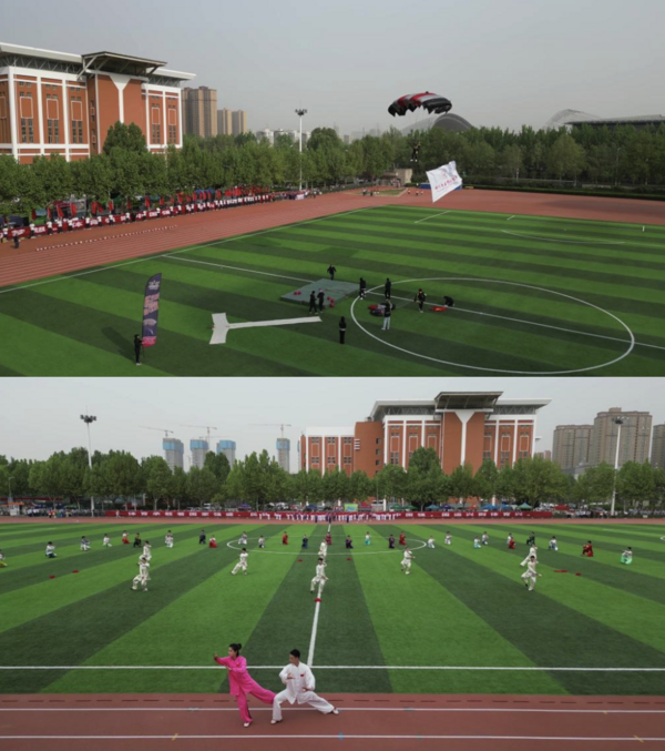 郑州大学体育学院 “巴迪瑞杯”第二十一届田径运动会隆重开幕