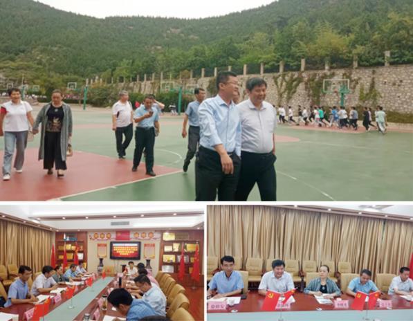 淮北師范大學副校長余敏輝帶隊到西園中學考察交流