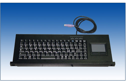 HX-5188 88键工业级抽屉键盘(带触摸鼠标板)